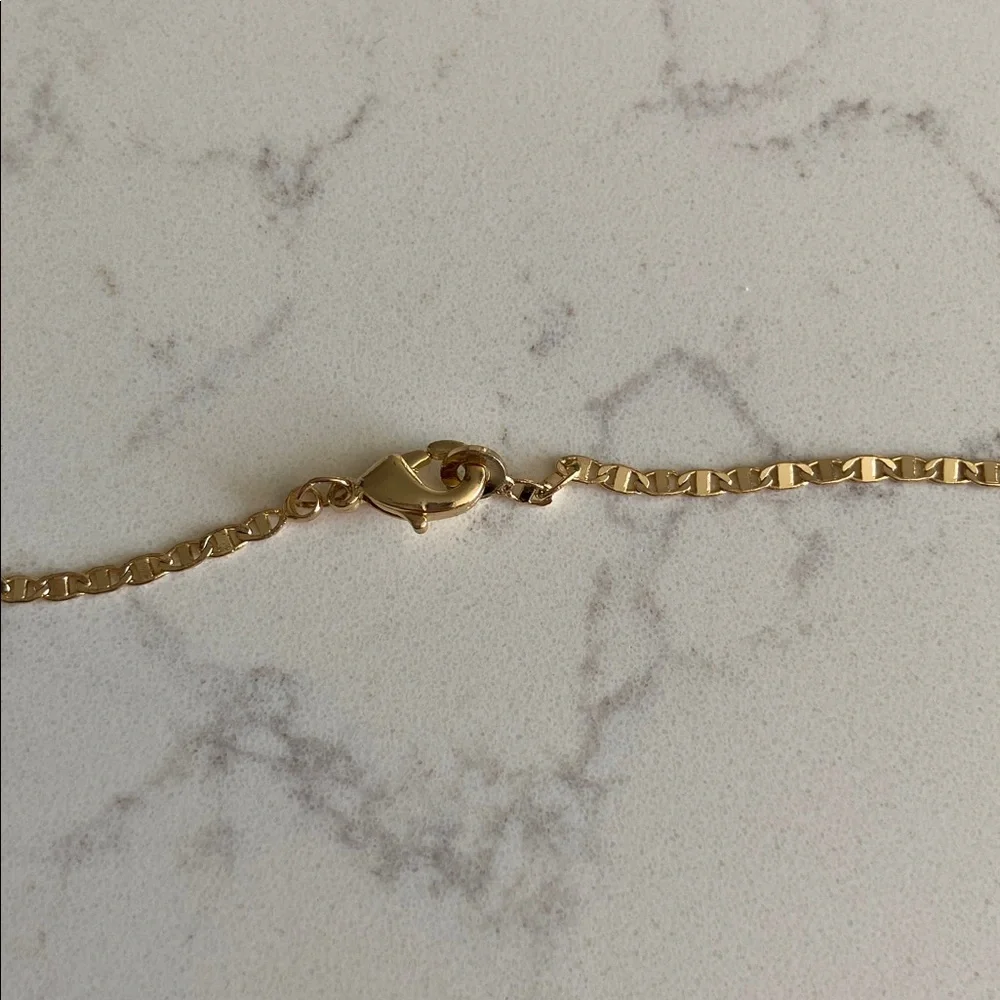 Pretty Bird โข Yellow Gold Plated Flat Mini Mariner Chain - Picture 5 of 10